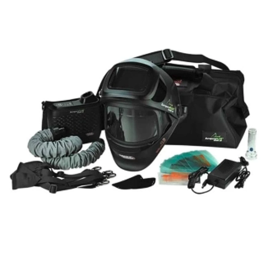 Schweissschutz-Helm mit Atemschutz-Gebläse Professionell Kl. TH3